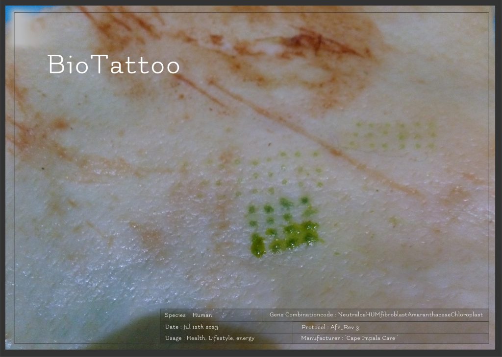 BioTattoo, chloroplast Tattoo, photosynthesis
