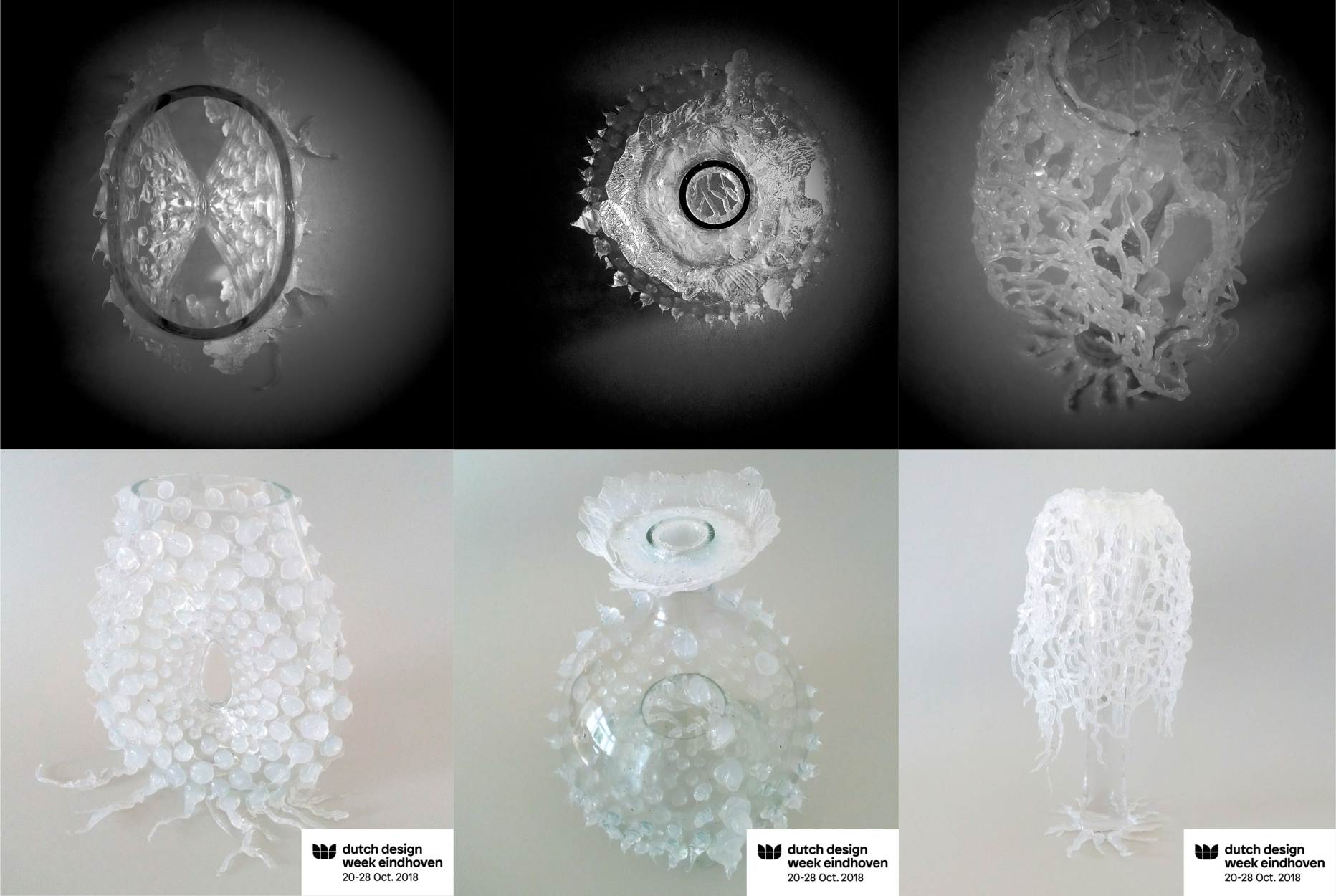 MicroBio vases by Studio Daarheen. Microbio vazen.