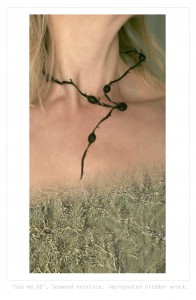 'Sea Me_02' Seaweed necklace. By Nicole Spit