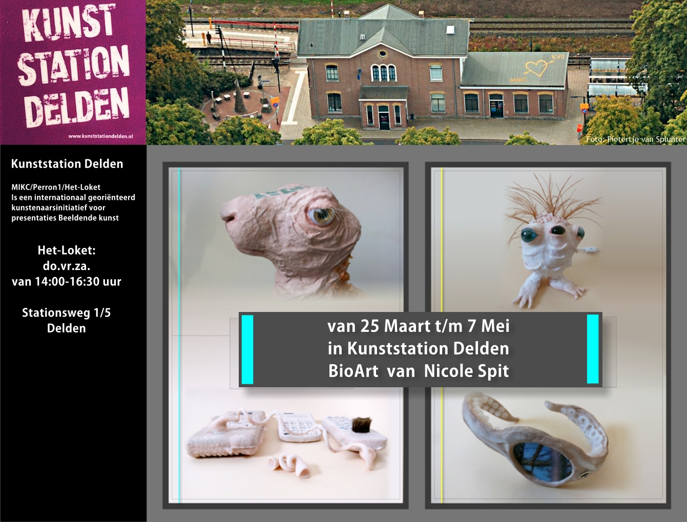 BioArt expositie van Nicole Spit in 'Het-Loket' van Kunststation Delden