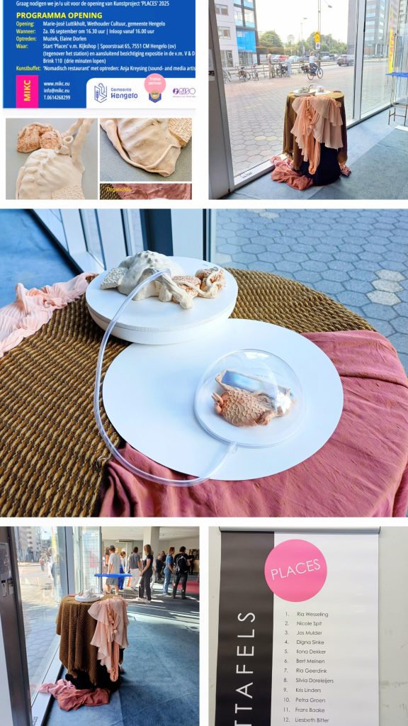 'Organoids' artwork - Nicole Spit, at the MIKC exhibition PLACES-Kunsttafel in Hengelo in September 2025