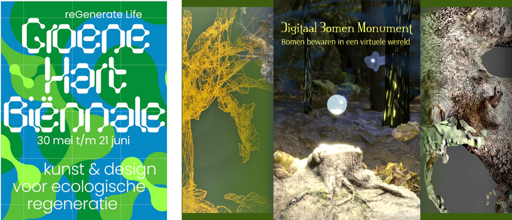 Digital Tree Monument at the Green Heart Biennale in Gouda